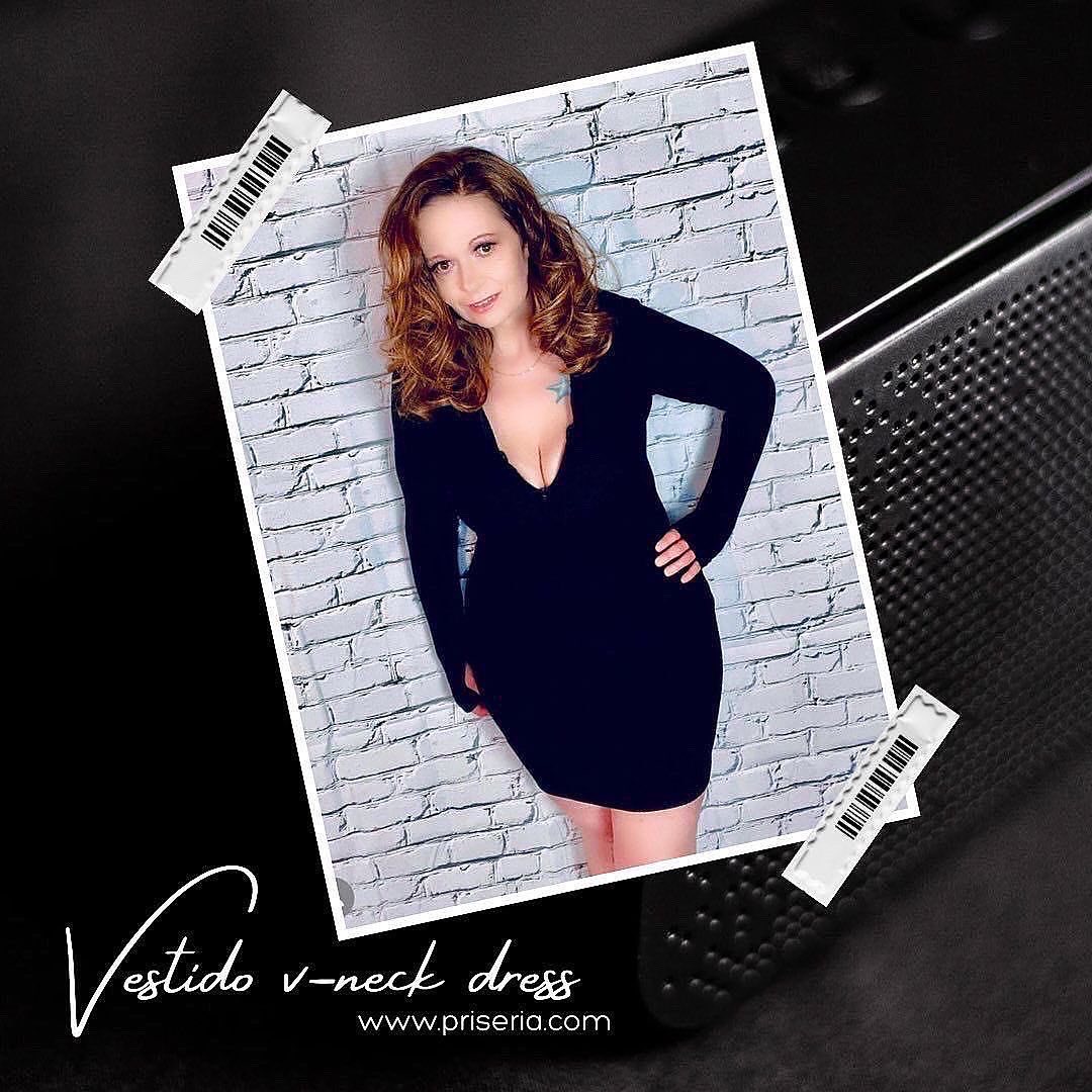 Vestido V-neck Dress