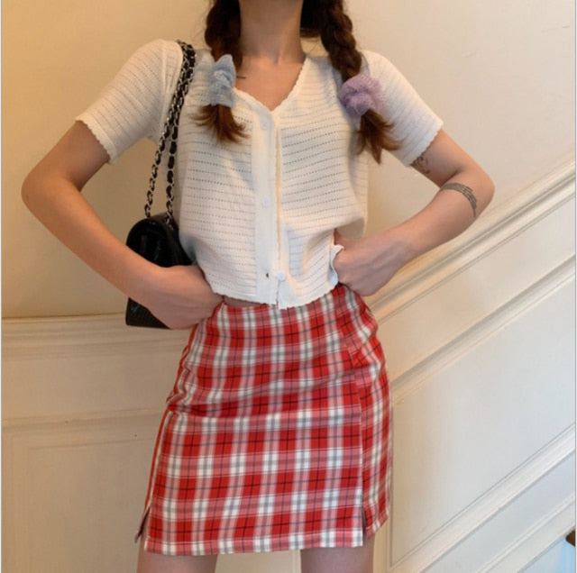 Chic Plaid Skirt