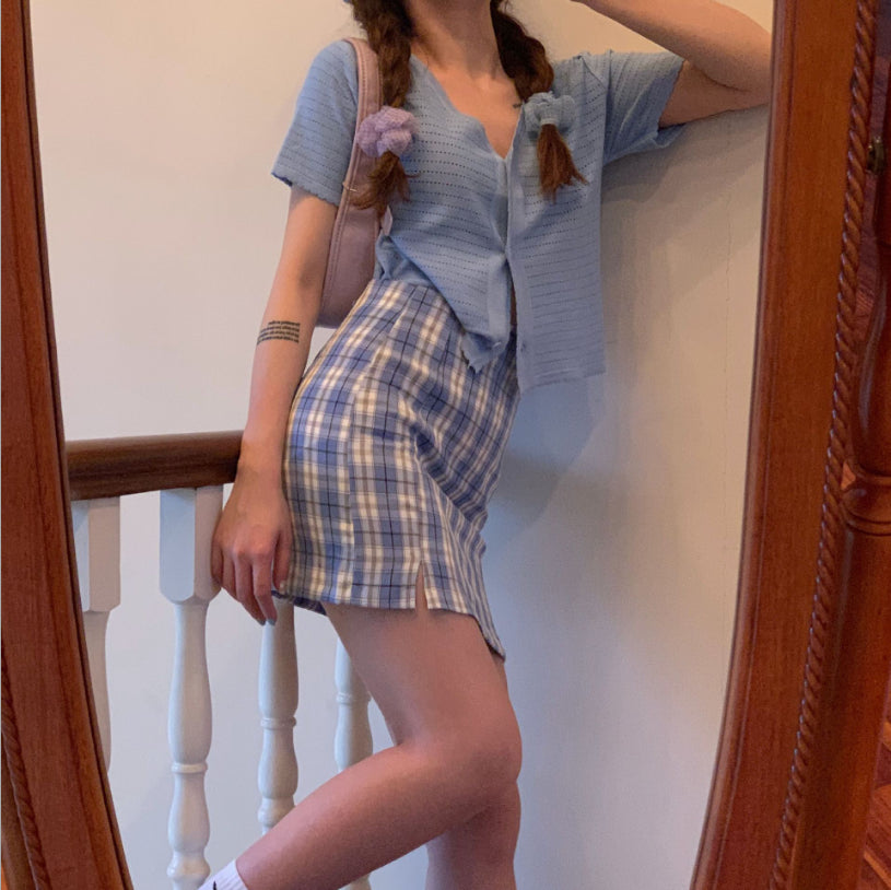Chic Plaid Skirt