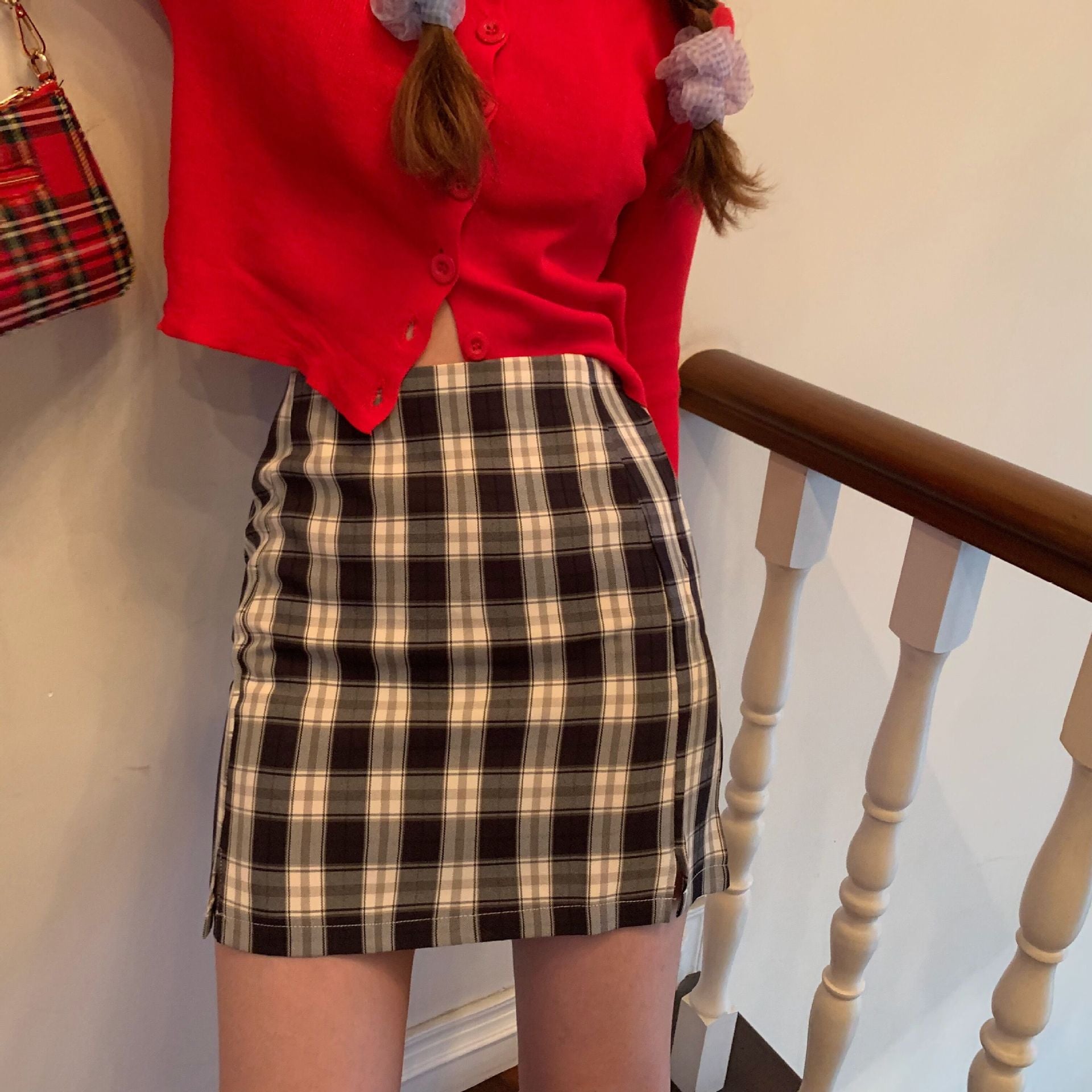 Chic Plaid Skirt