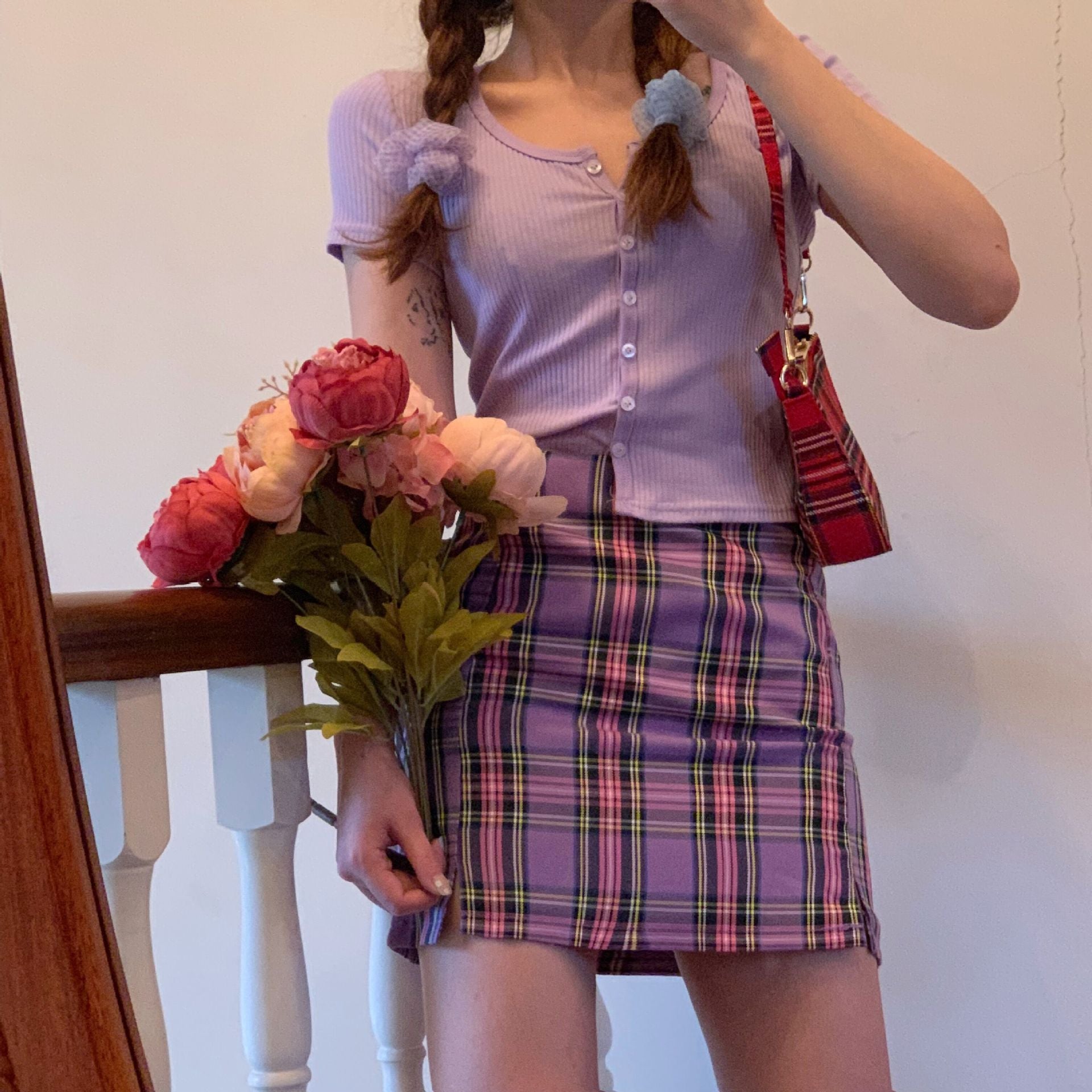 Chic Plaid Skirt