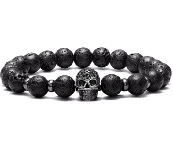Stone Skull Bracelet