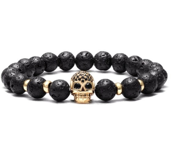 Stone Skull Bracelet